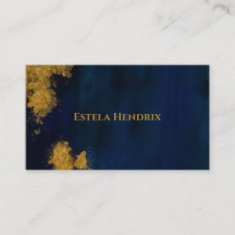 Modern Navy Blue Gold-Visitekaartje Visitekaartje
