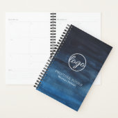 Modern Navy Blue Logo Business Planner (Display)