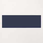 Modern Navy Blue Monogram script Yogamat (Achterkant (horizontaal))