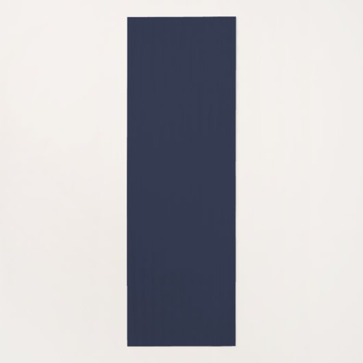 Modern Navy Blue Monogram script Yogamat (Achterkant)