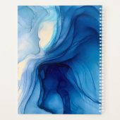 Modern Navy Blue Ocean Naam Wekelijks & Maandelijk Planner (Achterkant)