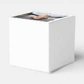 Modern Navy Blue Photo Graduation Party Bedankdoosjes (Achterkant)