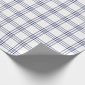 Modern Navy Blue Pset |Groot patroon| Cadeaupapier (Hoek)