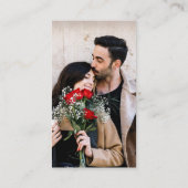 Modern Navy Blue QR Code Kleine bruiloft Details Informatiekaartje (Achterkant)