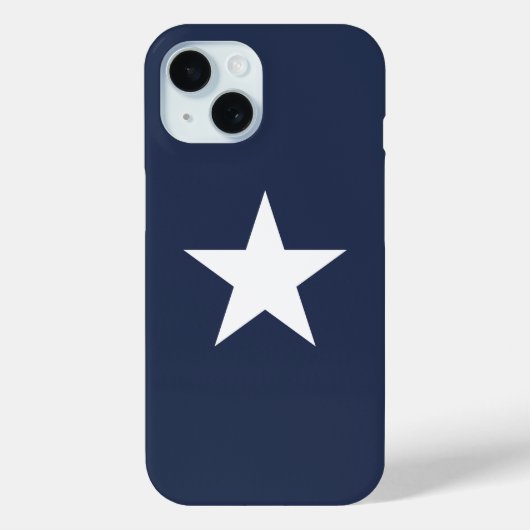 Modern Navy Blue Star Mark Case-Mate iPhone Case (Achterkant)
