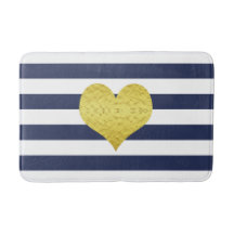 Modern Navy Blue Stripes Patroon Naam