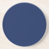 Modern Navy Blue  Zandsteen Onderzetter (Voorkant)