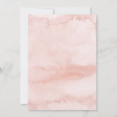 Modern Navy Blush Floral Virtual Vrijgezellenfeest Kaart (Achterkant)