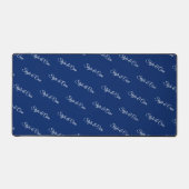 Modern Navy Desk Mat Custom Branding Accessory (Voorkant)
