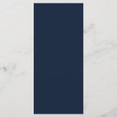 Modern Navy Emerald Abstracte Waterverf Menu (Achterkant)