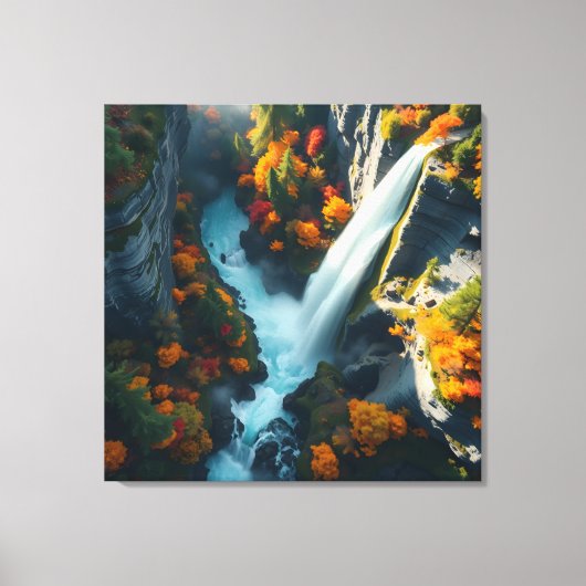 Modern Navy & Gold Abstract Mountain Peak – Luxury Canvas Afdruk (Voorkant)