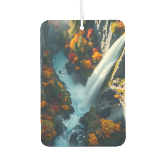 Modern Navy & Gold Abstract Mountain Peak – Luxury Luchtverfrisser (Voorkant)