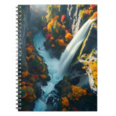 Modern Navy & Gold Abstract Mountain Peak – Luxury Notitieboek (Voorkant)