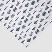 Modern Navy Kerstboom Patroon Tissuepapier (Detail)