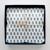 Modern Navy Kerstboom Patroon Tissuepapier