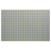 Modern Navy Mosterd Abstract geometrisch patroon Stof (Yard (91,4 cm))