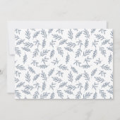 Modern Navy Surprise Photo Verloving Aankondiging (Achterkant)