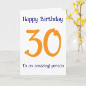 Modern Navy Terracotta Custom Age Birthday Card Kaart (Gele Bloem)