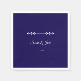  Modern Navy & White Wedding  Servet