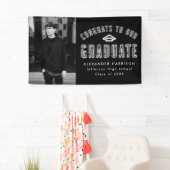 Modern Neon Foto Graduation Party Spandoek (Insitu)