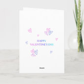 Modern Neon Gradient Happy Valentine's Day Card Kaart (Achterkant)