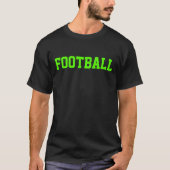 Modern Neon Green Football T-Shirt (Voorkant)