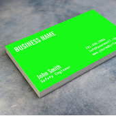 Modern Neon Green Safety Engineer Visitekaartje