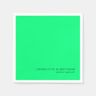 Modern neon-groen servet