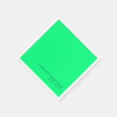 Modern neon-groen servet (Hoek)