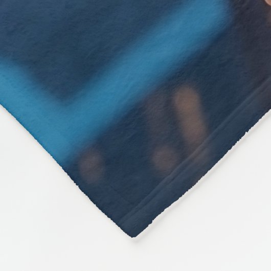 Modern Neon Lily Fleece Deken (Hoek)