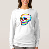 Modern Neon Skull Illustratie T-Shirt (Voorkant)
