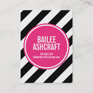 MODERN NEON STRIPES BUSINESS CALLCARD CONTACTKAARTJE
