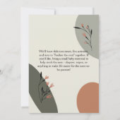 Modern Nesting feest voor nieuwe ouders Kaart (Achterkant)