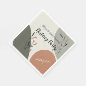 Modern Nesting feest voor nieuwe ouders Servet (Hoek)