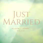 Modern net getrouwd bruiloft receptie autosticker raamsticker (Vel 3)