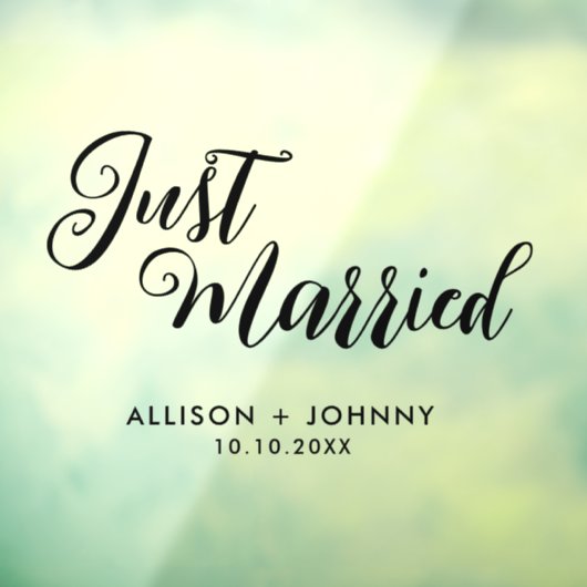 Modern net getrouwd bruiloft receptie autosticker raamsticker (Vel 3)