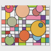 Modern net uit de middeleeuwen cadeaupapier (Vlak)