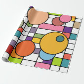 Modern net uit de middeleeuwen cadeaupapier (Uitgerold)