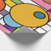 Modern net uit de middeleeuwen cadeaupapier (Hoek)