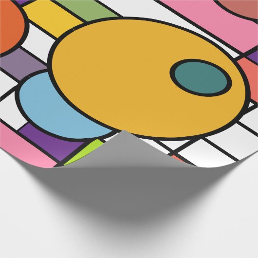 Modern net uit de middeleeuwen cadeaupapier (Hoek)