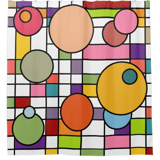 Modern net uit de middeleeuwen douchegordijn (Voorkant)