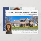 Modern net verkocht professionele makelaar Briefka Kaart (Voorkant / Achterkant)