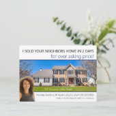 Modern net verkocht professionele makelaar Briefka Kaart (Staand voorkant)