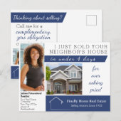 Modern Net Verkocht Vastgoed Marketing Mailer Briefkaart (Voorkant / Achterkant)