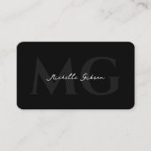 Modern Networking Professionele Marketing Zwart Visitekaartje (Voorkant)