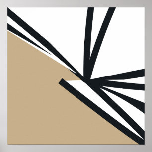 Modern neutraal Abstract Poster