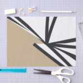 Modern neutraal Abstract Tissuepapier (Craft)