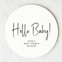 Modern neutraal Baby shower Hallo Baby