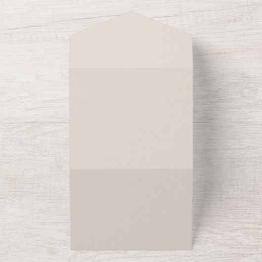 Modern neutraal Baby shower in één uitnodiging (Buitenkant)