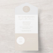 Modern neutraal Baby shower in één uitnodiging (Binnen)